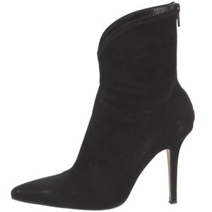Jimmy Choo 110 Suede Stiletto Sexy V-Cut Ankle Boots - Size 40